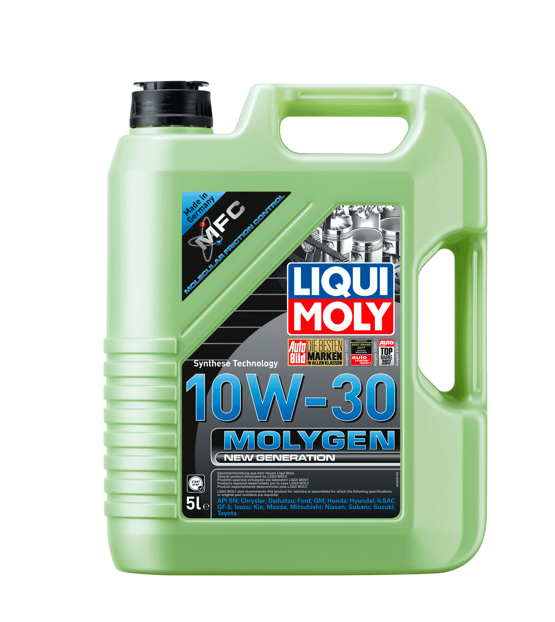 Моторное масло Liqui Moly Molygen New Generation 10W-30, 5л